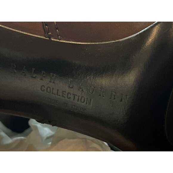 Ralph Lauren Purple Label Leather High Heel Short Boots Size 8.5 US - New - Picture 2 of 3